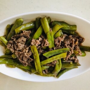 春雨牛肉いんげんの炒め煮